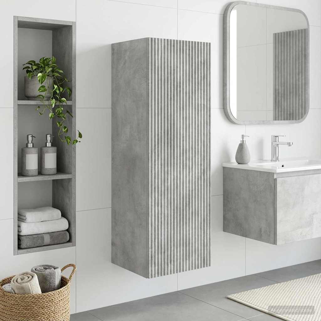 Ormar za Kupaonicu na Zidu Betonska siva 33 x 34,5 x 60 cm