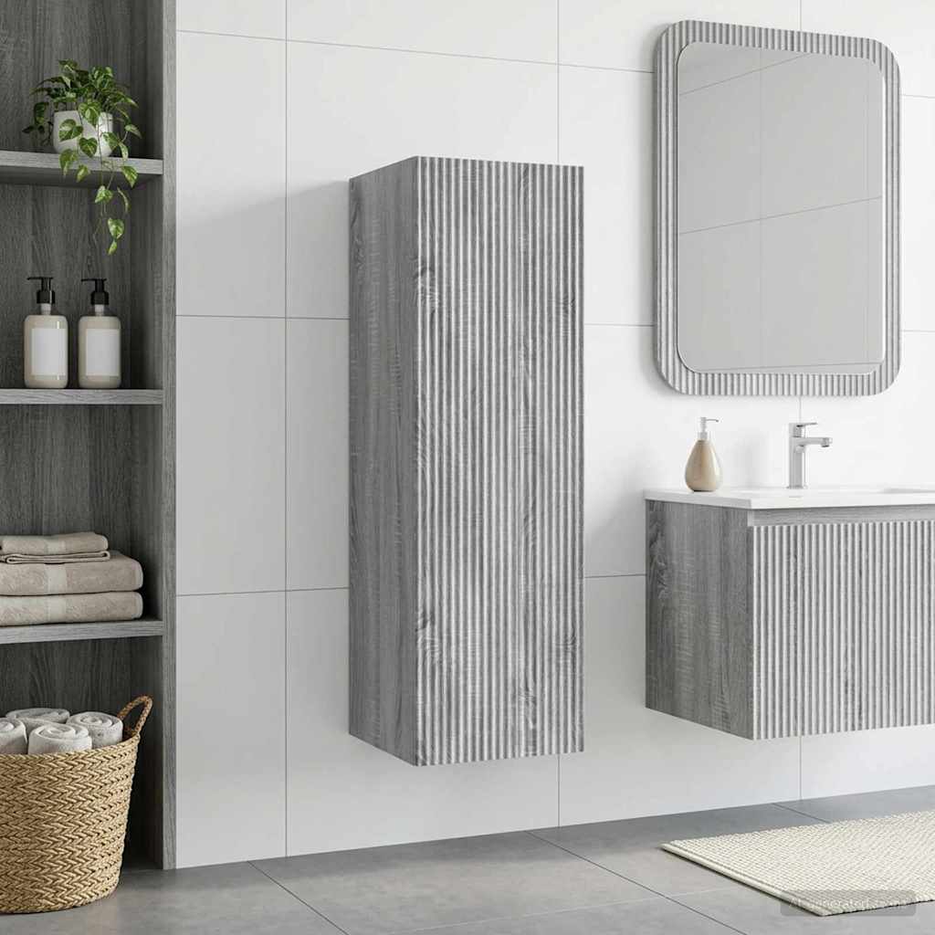 Ormar za Kupaonicu na Zidu Siva Sonoma 33 x 34,5 x 60 cm