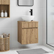 Umivaonik s policom za zid Hrast artisan 39 x 41 x 64,5 cm