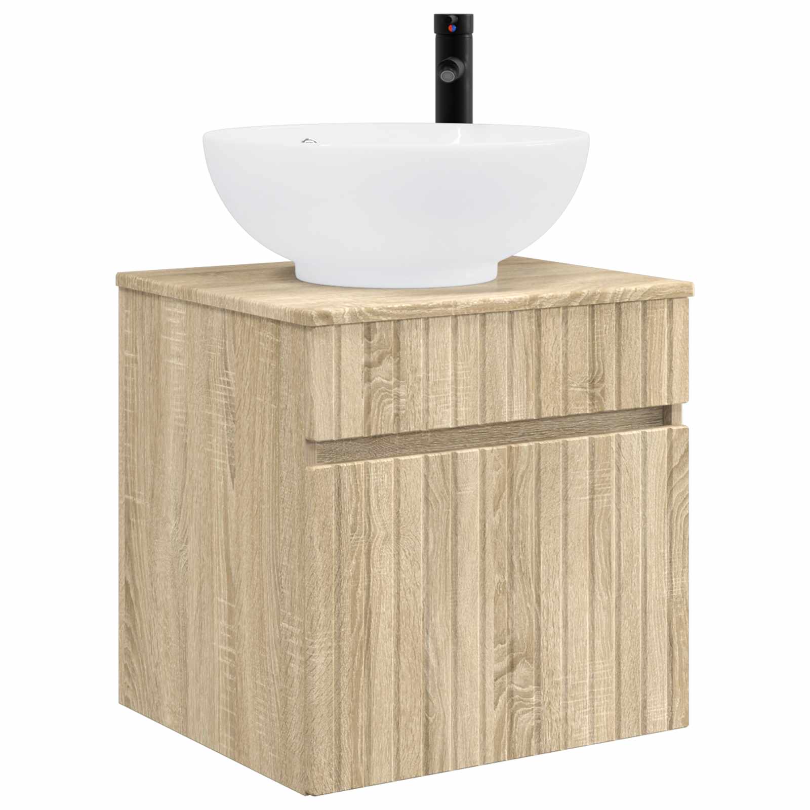 Umivaonik s policom za zid Hrast sonoma 49 x 44,5 x 66,5 cm