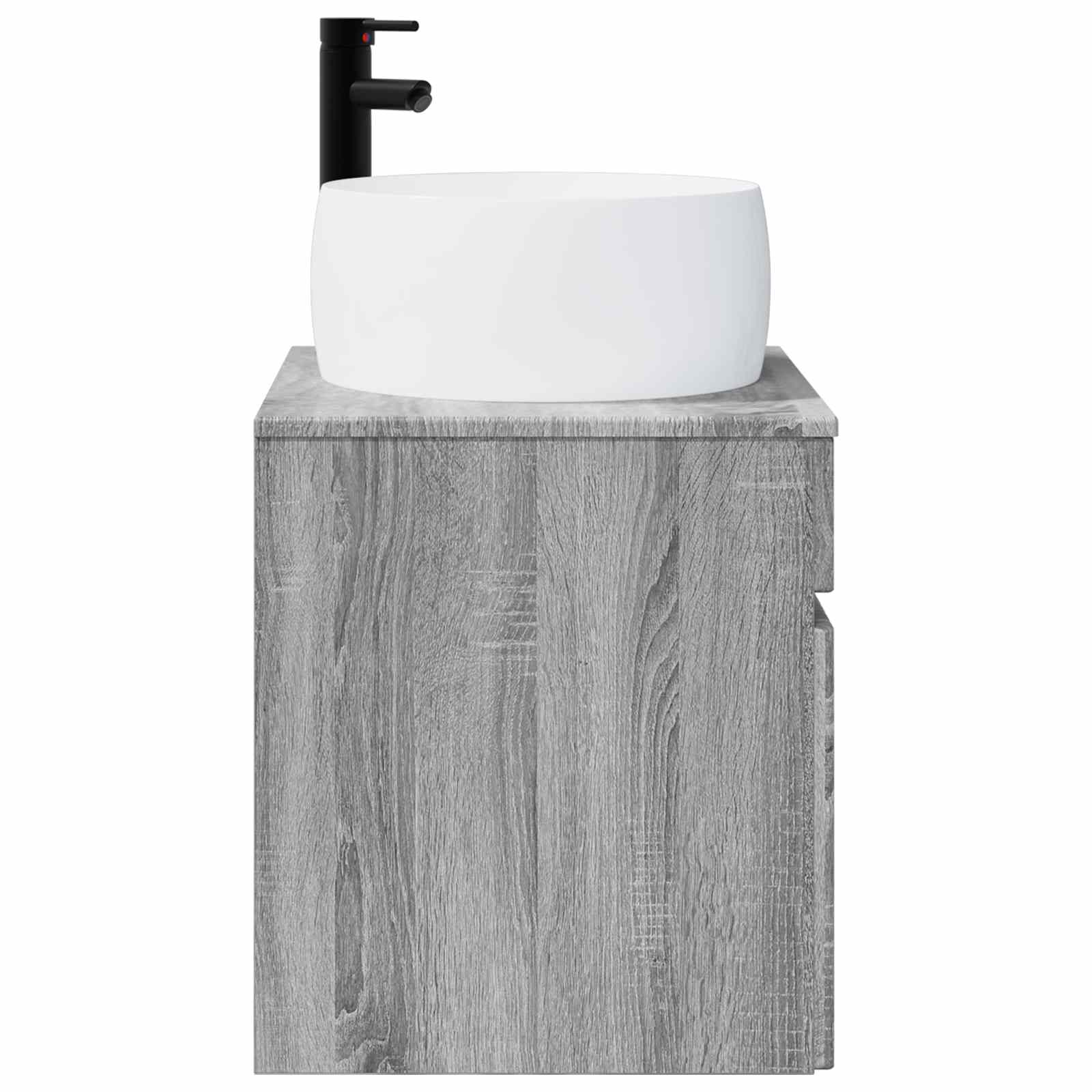 Umivaonik s policom za zid Siva Sonoma 49 x 44,5 x 66 cm