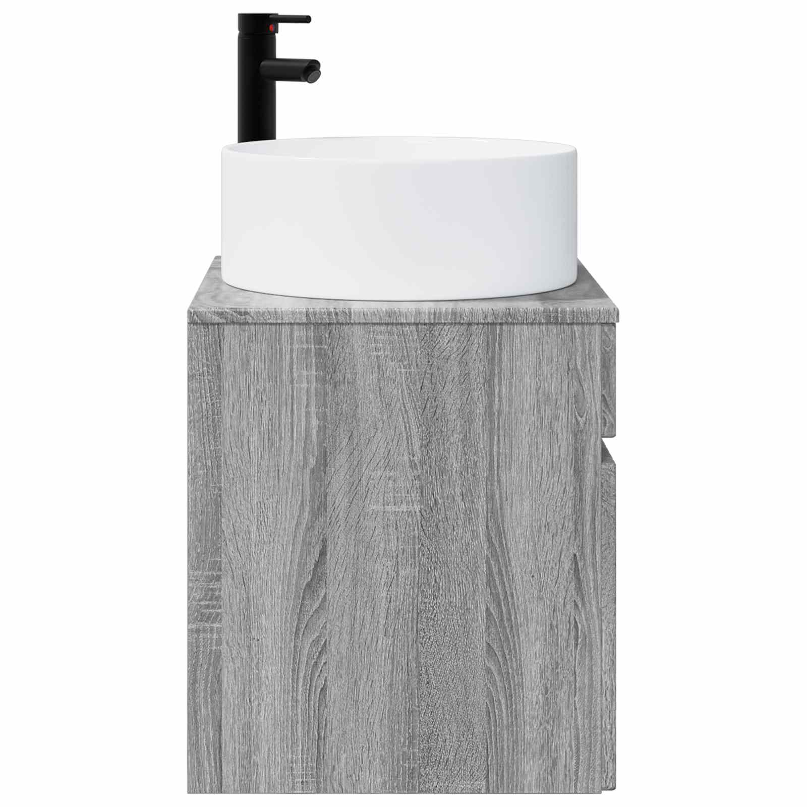Umivaonik s policom za zid Siva Sonoma 49 x 44,5 x 65,5 cm