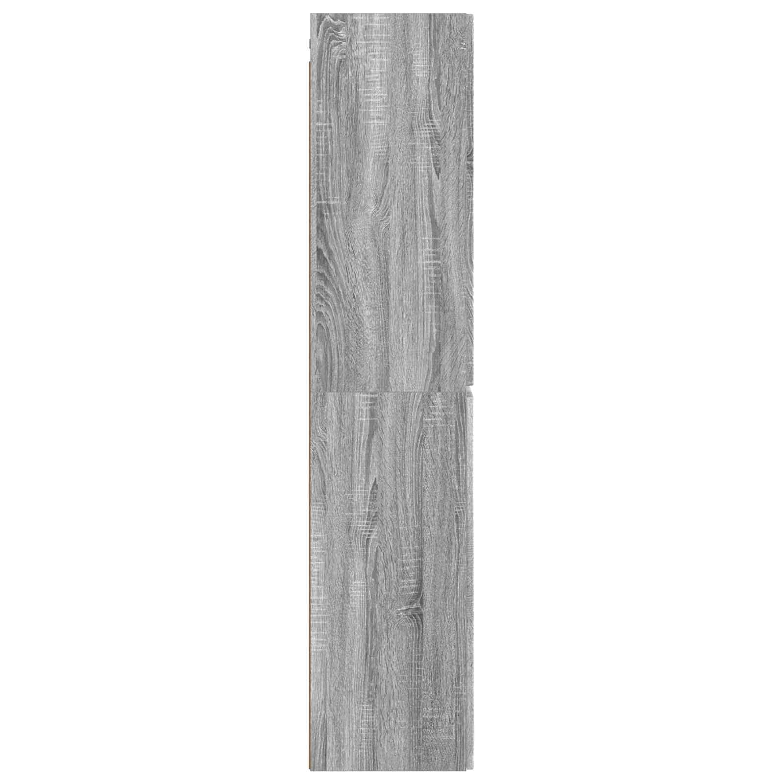 Ormar za Kupaonicu na Zidu Siva Sonoma 33 x 34,5 x 160 cm