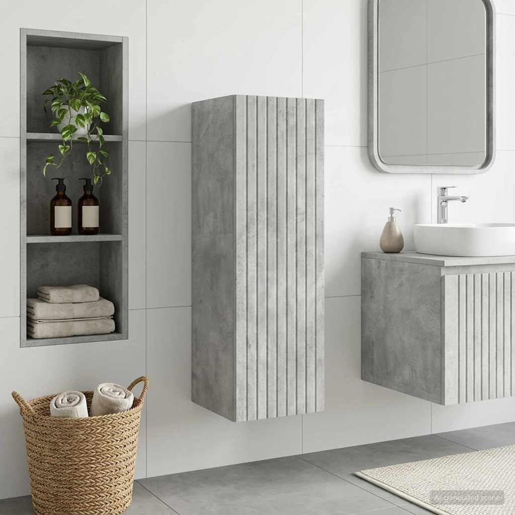 Ormar za Kupaonicu na Zidu Betonska siva 33 x 34,5 x 100 cm