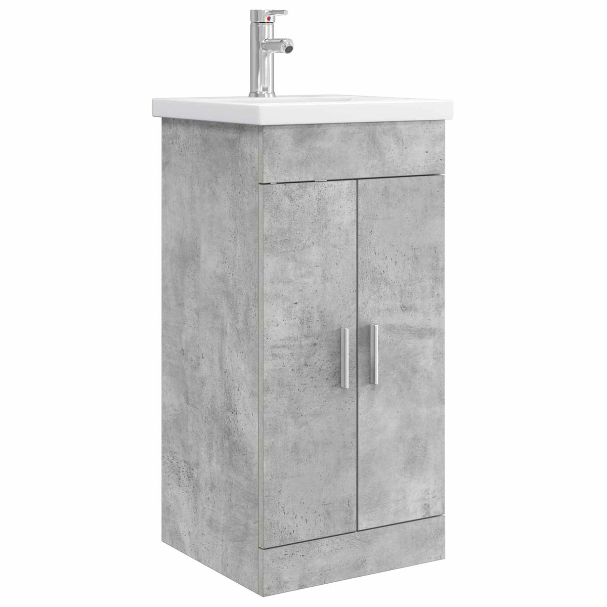 Kupaonski umivaonik s sudoperom Betonska siva 42 x 40 x 84,5 cm