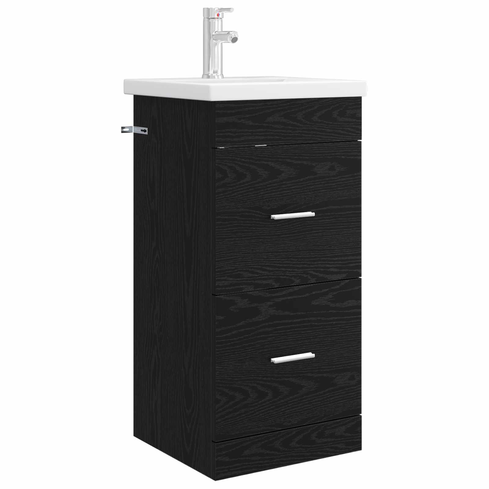 Kupaonski umivaonik s sudoperom Crni hrast 42 x 40 x 84,5 cm