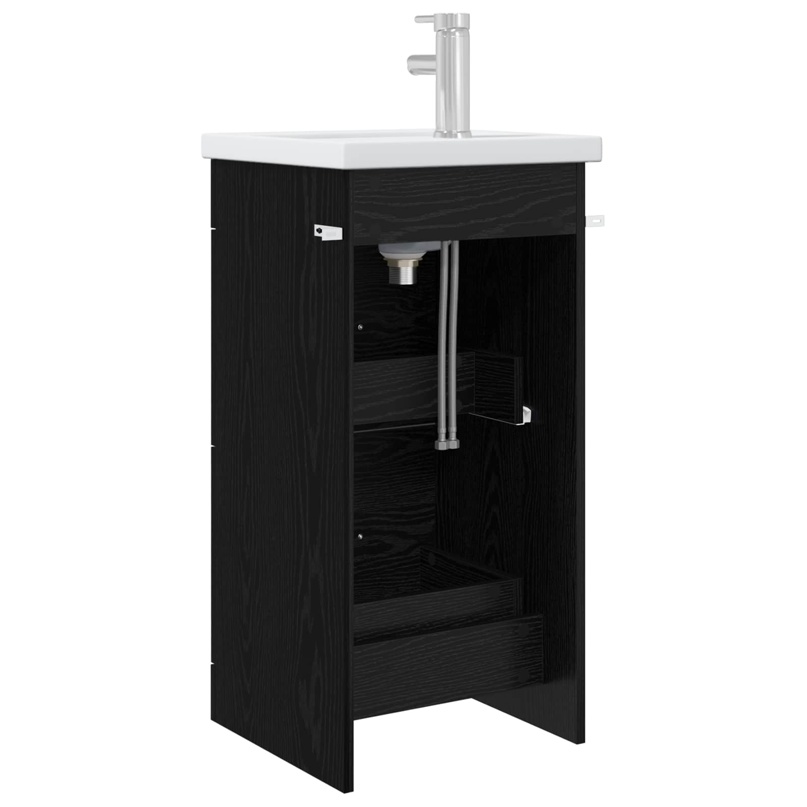 Kupaonski umivaonik s sudoperom Crni hrast 42 x 40 x 84,5 cm