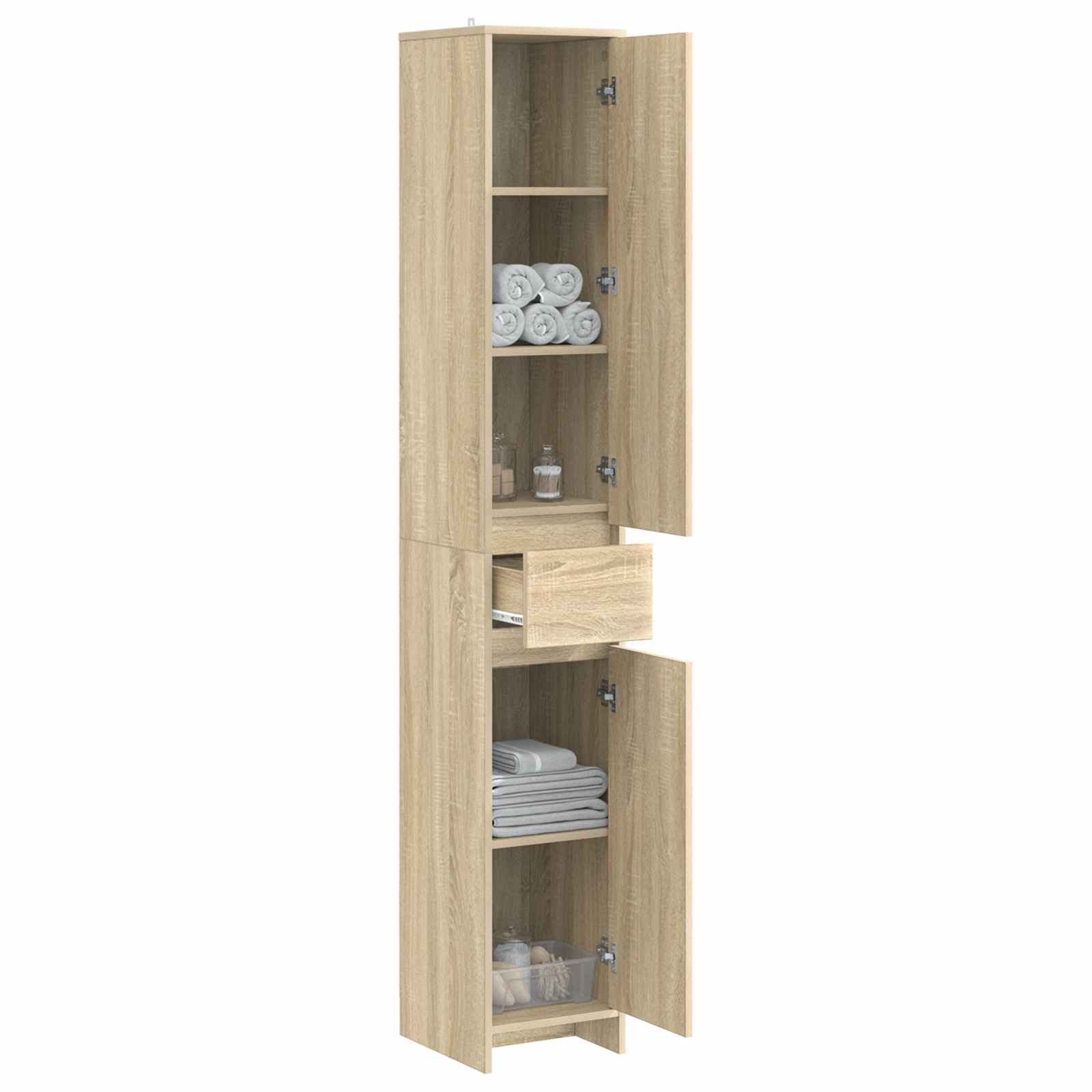 Kupaonski ormar Hrast sonoma 30 x 33 x 190 cm Konstruirano drvo
