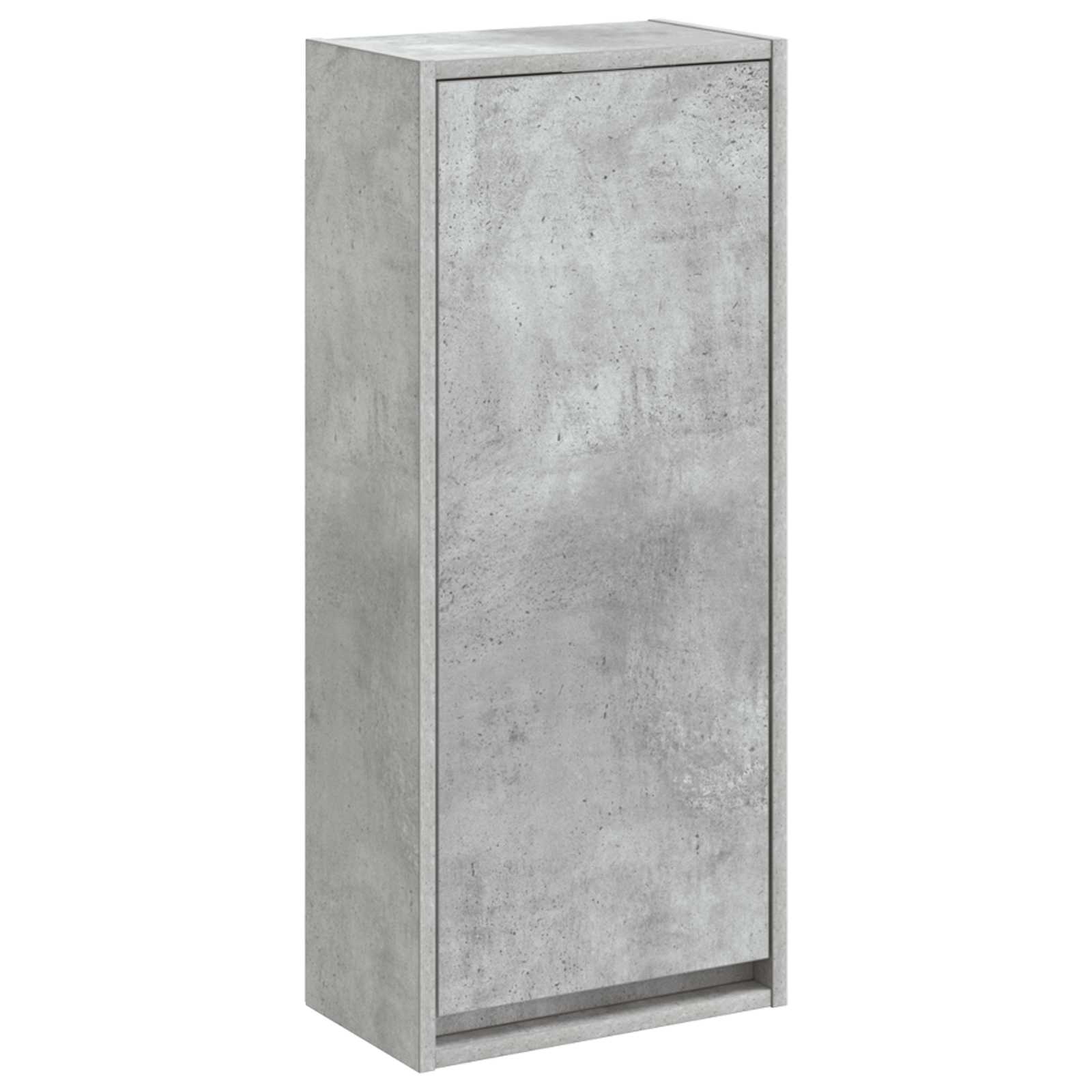 Umivaonik s policom za zid Betonska siva 35 x 20 x 81 cm