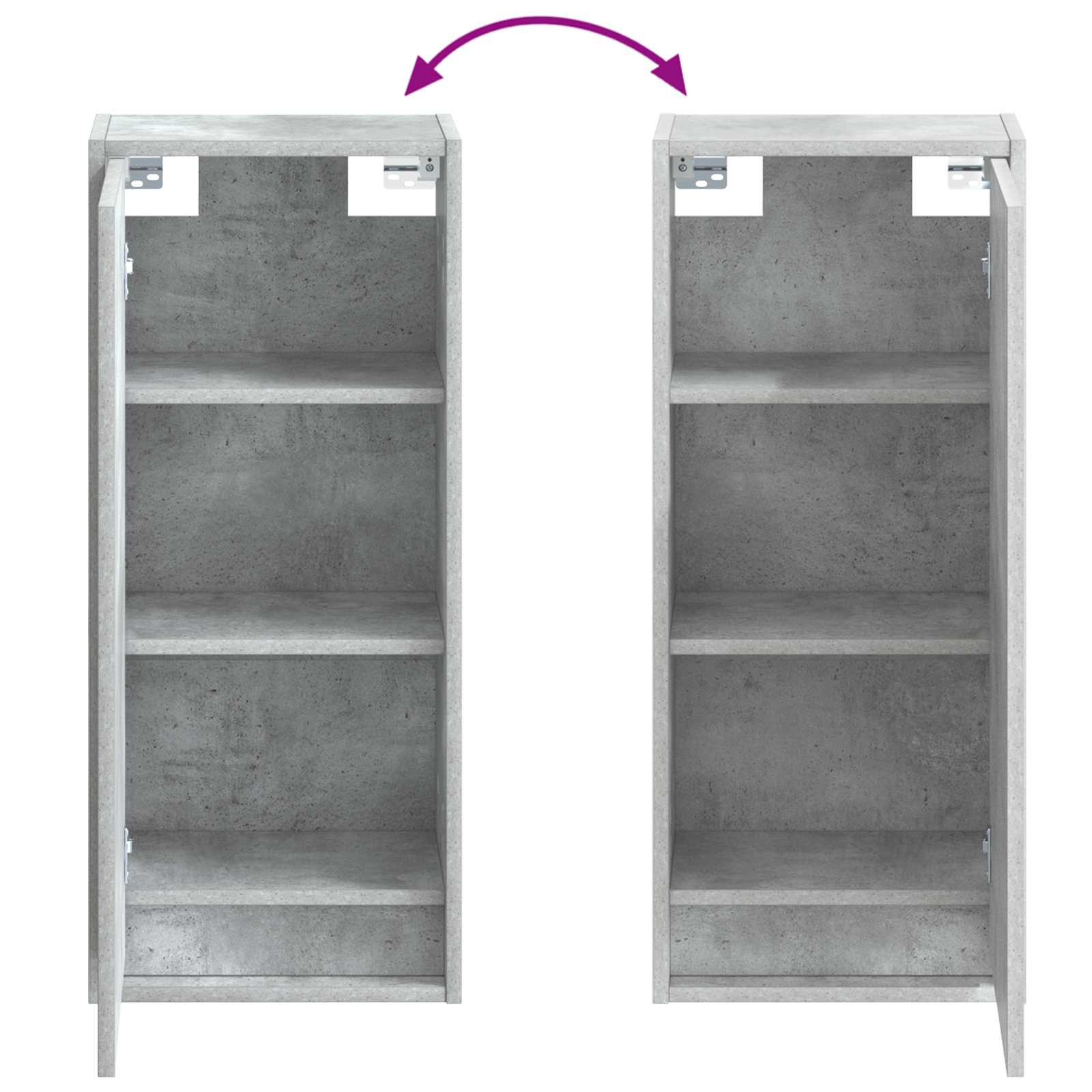 Umivaonik s policom za zid Betonska siva 35 x 20 x 81 cm