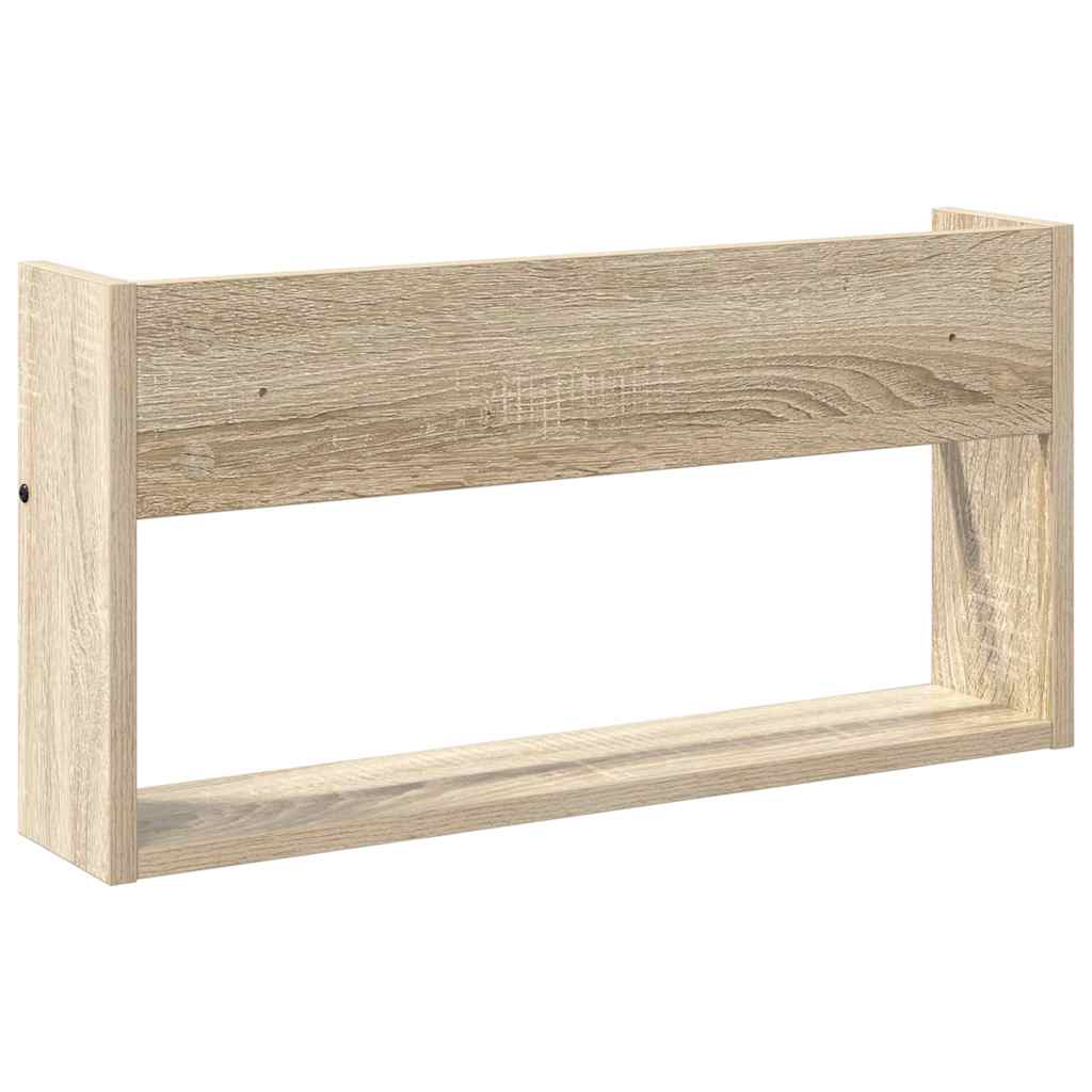 Polica za časopise s policom Zidne Sonoma hrast 60 x 12 x 30 cm