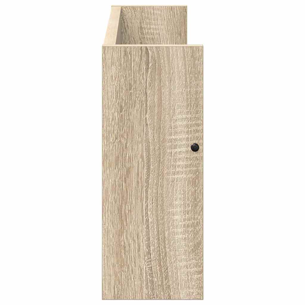 Polica za časopise s policom 2 pcs Sonoma hrast 60 x 12 x 30 cm