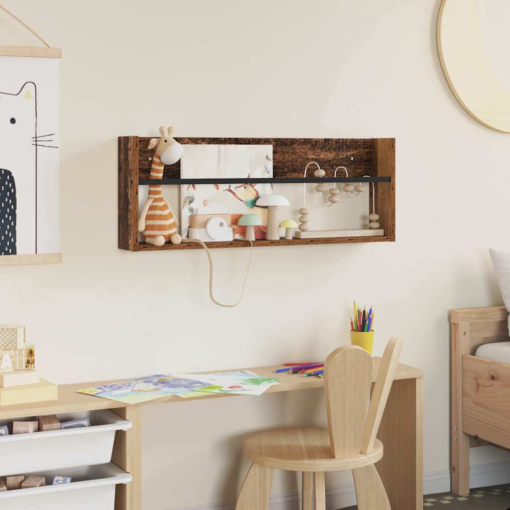 Polica za časopise Staro drvo 80 x 12 x 30 cm Konstruirano drvo