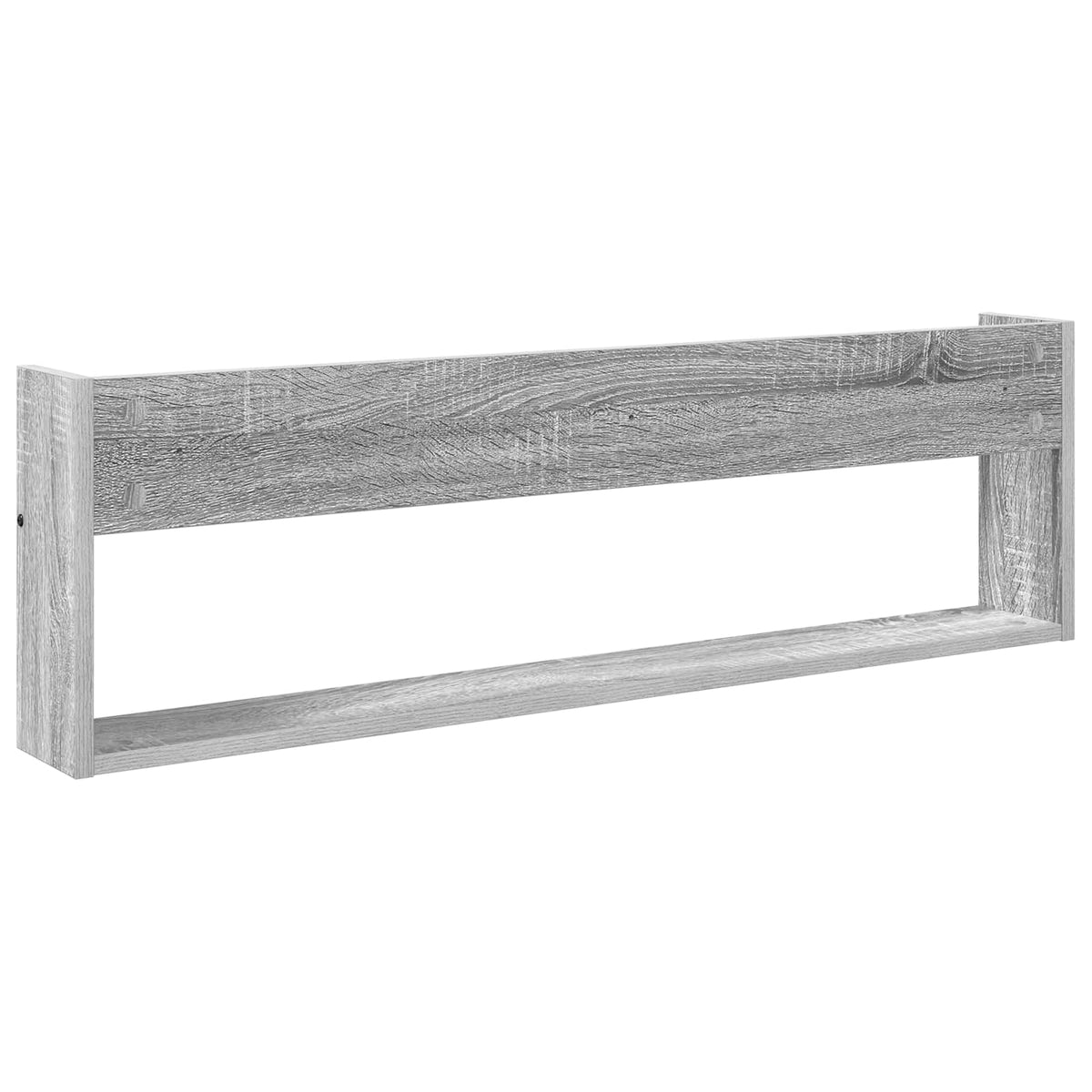 Polica za časopise s policom Zidne Siva Sonoma 100 x 12 x 30 cm