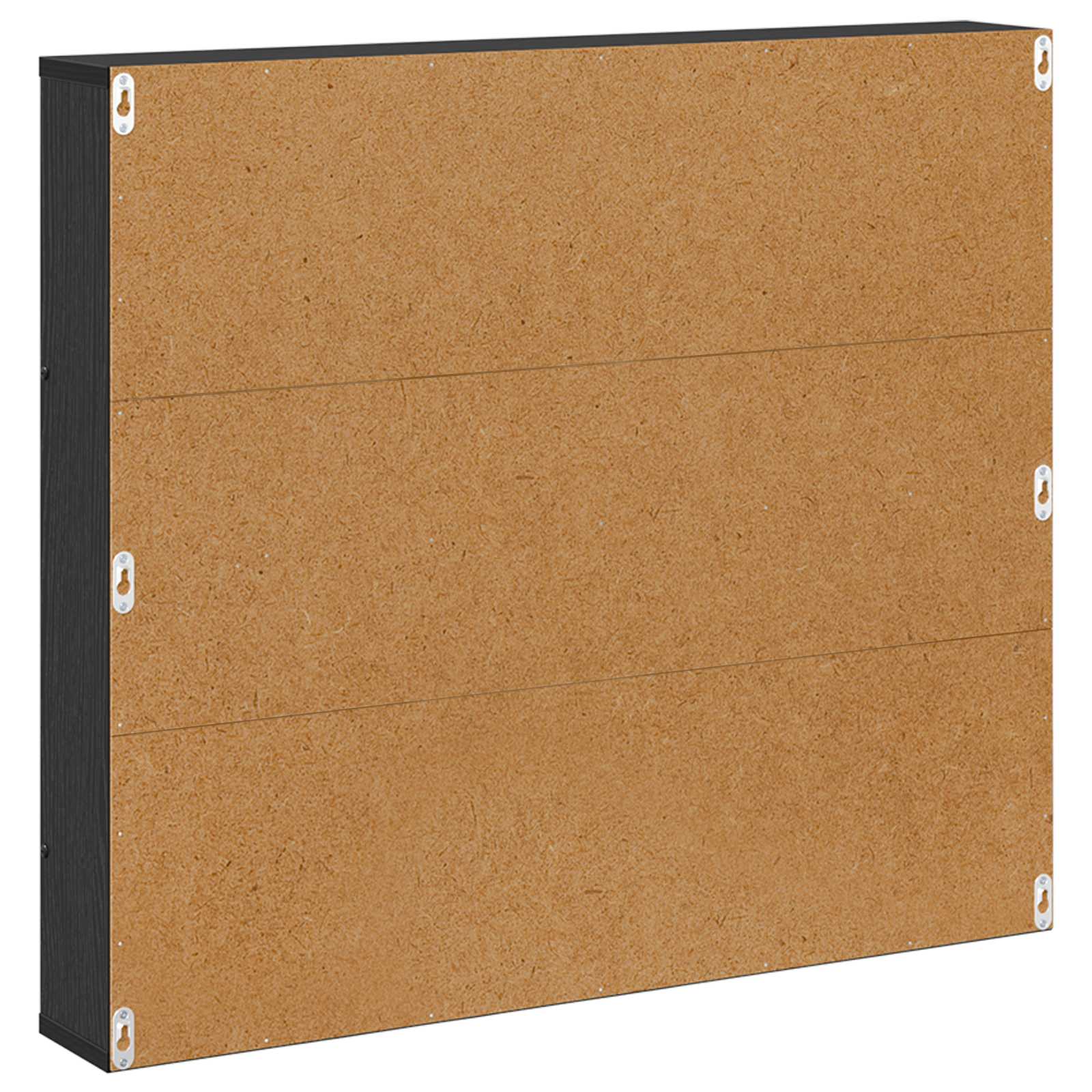 Polica za časopise s policom 2 pcs Crni hrast 80 x 12 x 70 cm
