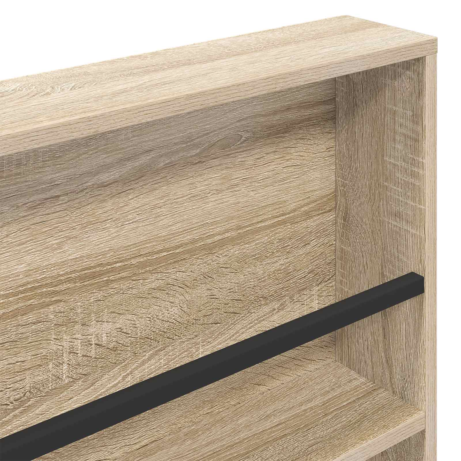 Polica za časopise s policom 2 pcs Sonoma hrast 80 x 12 x 70 cm