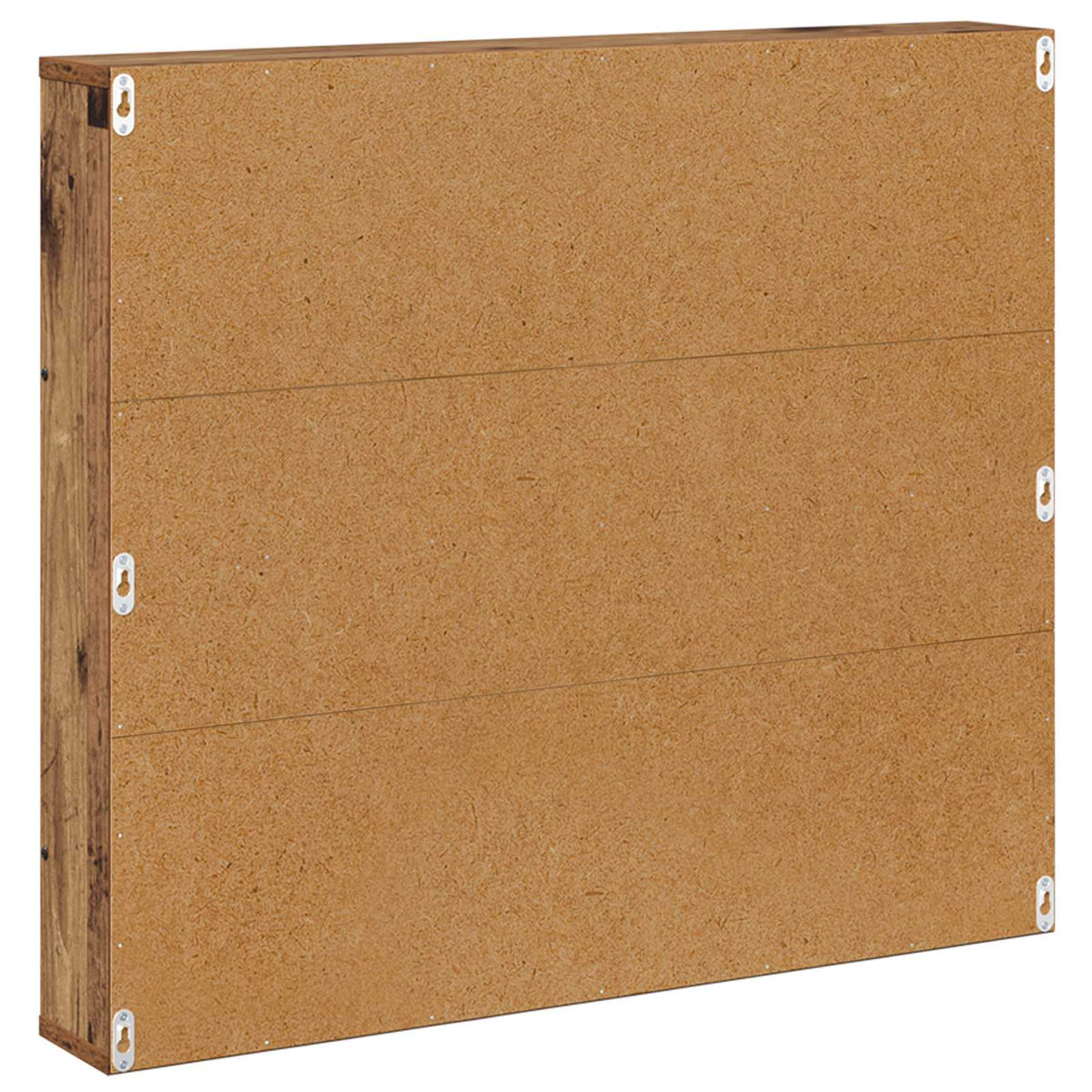 Polica za časopise s policom 2 pcs Staro drvo 80 x 12 x 70 cm