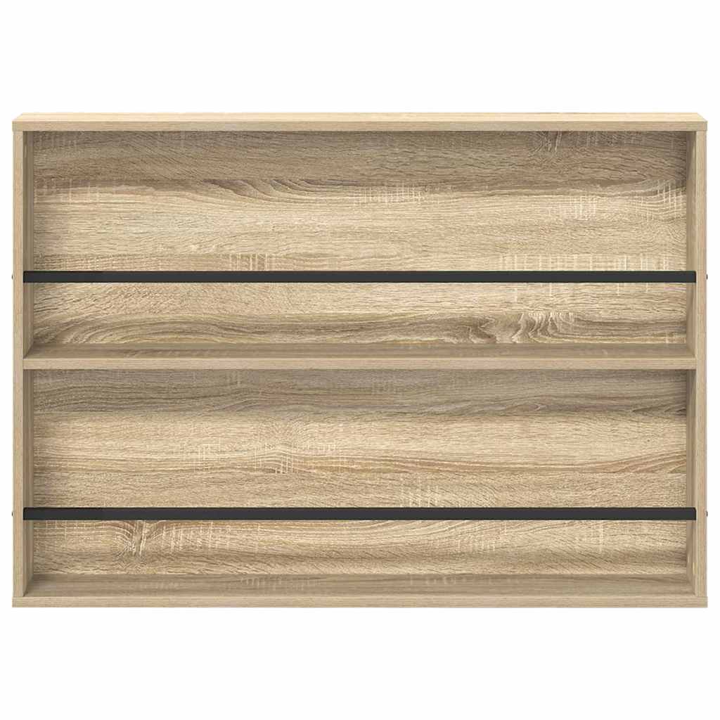 Polica za časopise s policom Sonoma hrast 100 x 12 x 70 cm