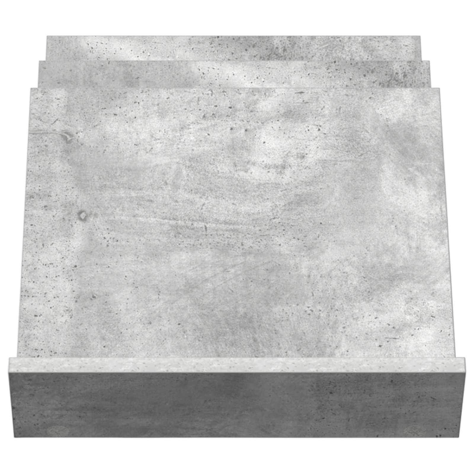 Polica za časopise s policom Betonska siva 53 x 40 x 28,5 cm