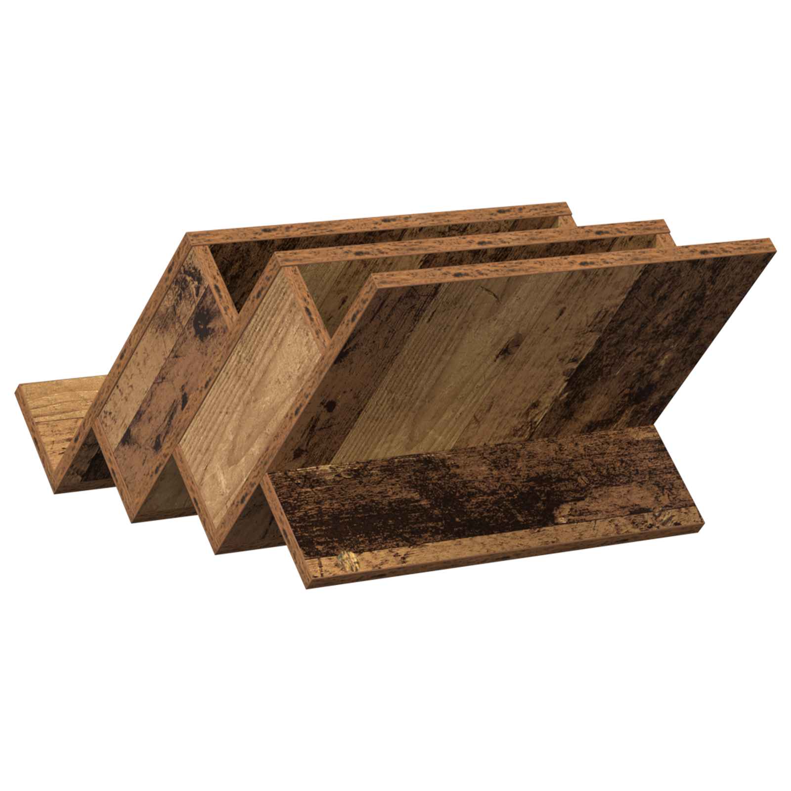 Polica za časopise s policom Staro drvo 53 x 40 x 28,5 cm