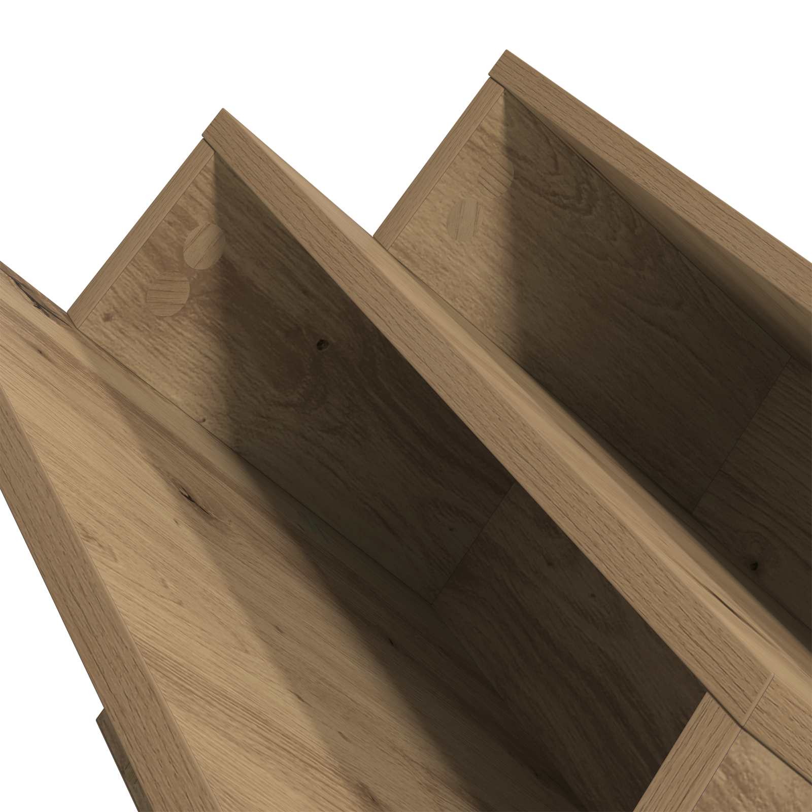 Polica za časopise s policom Umjetnički hrast 53 x 40 x 28,5 cm