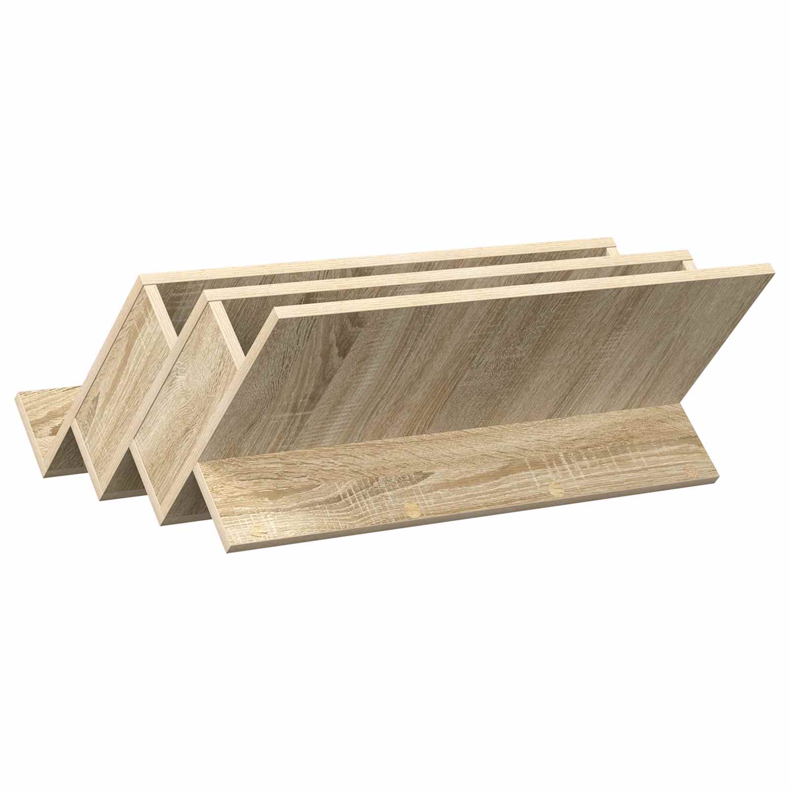 Polica za časopise s policom Sonoma hrast 65 x 53 x 28,5 cm