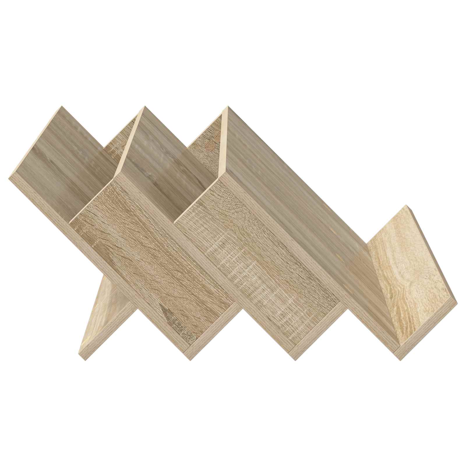 Polica za časopise s policom Sonoma hrast 65 x 53 x 28,5 cm