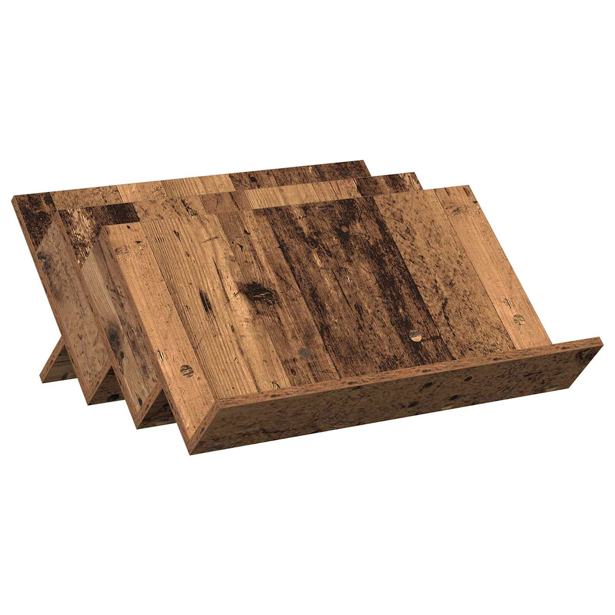 Polica za časopise s policom Staro drvo 65 x 53 x 28,5 cm