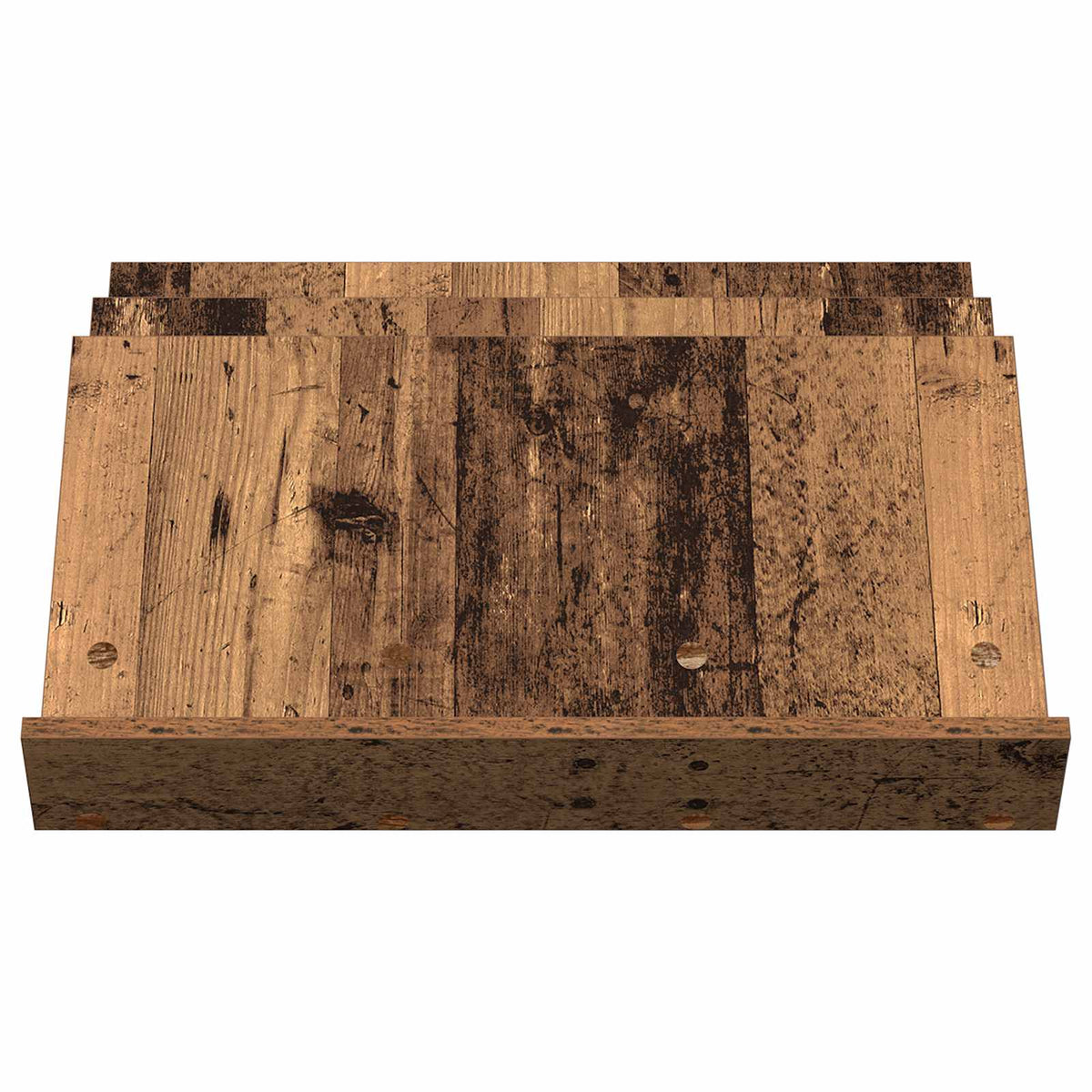 Polica za časopise s policom Staro drvo 65 x 53 x 28,5 cm