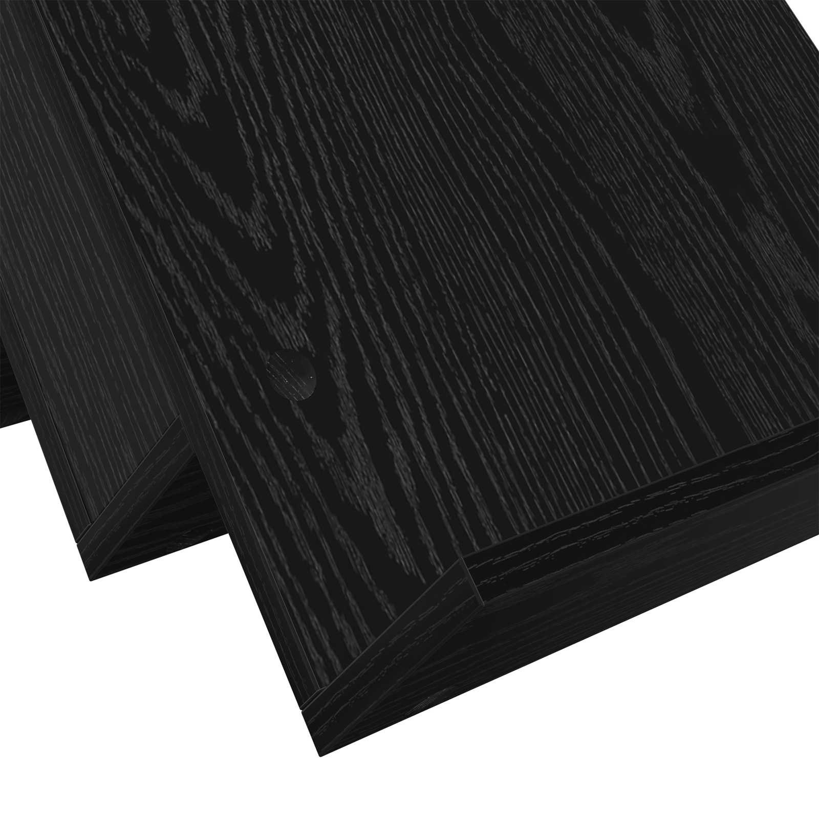 Polica za časopise s policom Crni hrast 90 x 53 x 28,5 cm