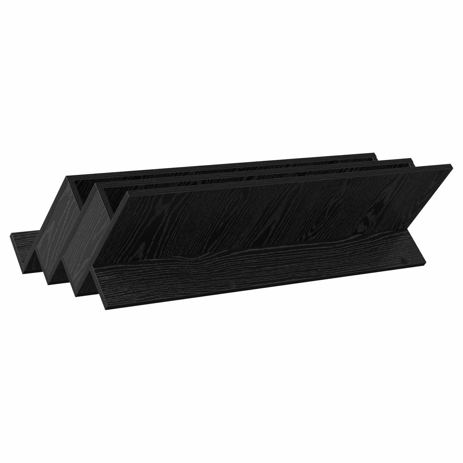 Polica za časopise s policom Crni hrast 90 x 53 x 28,5 cm