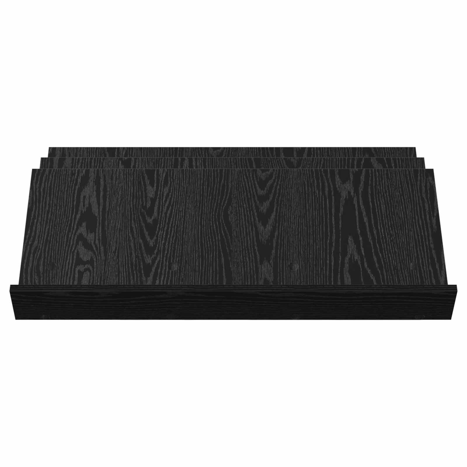 Polica za časopise s policom Crni hrast 90 x 53 x 28,5 cm