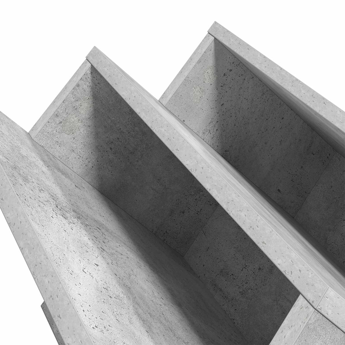 Polica za časopise s policom Betonska siva 90 x 53 x 28,5 cm