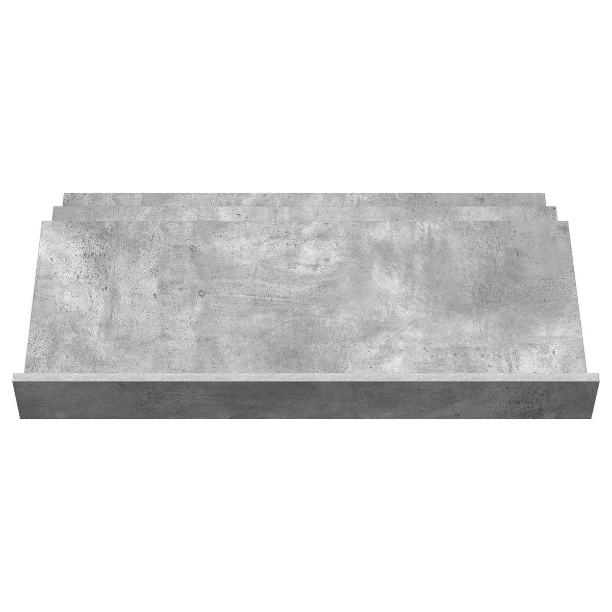 Polica za časopise s policom Betonska siva 90 x 53 x 28,5 cm