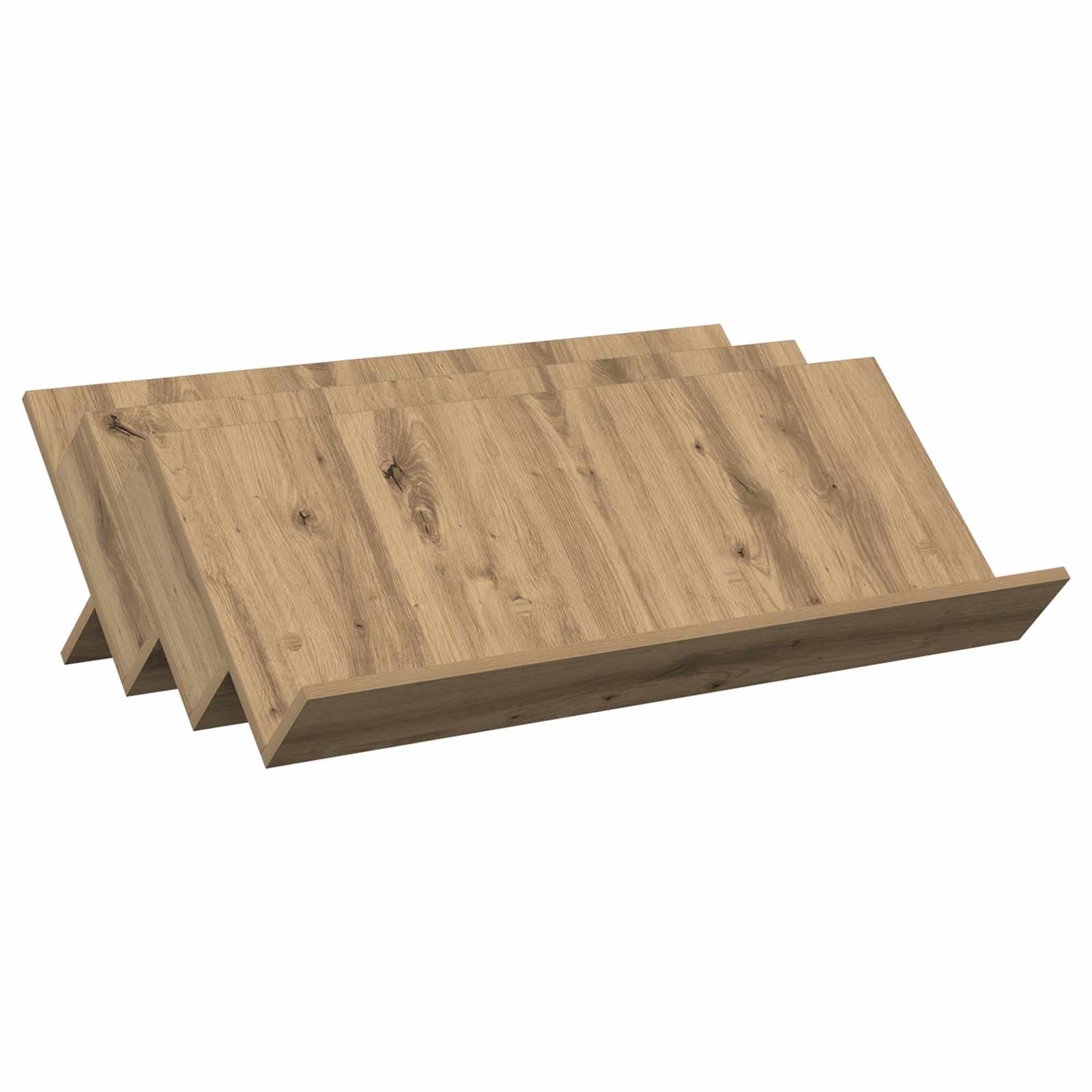 Polica za časopise s policom Umjetnički hrast 90 x 53 x 28,5 cm