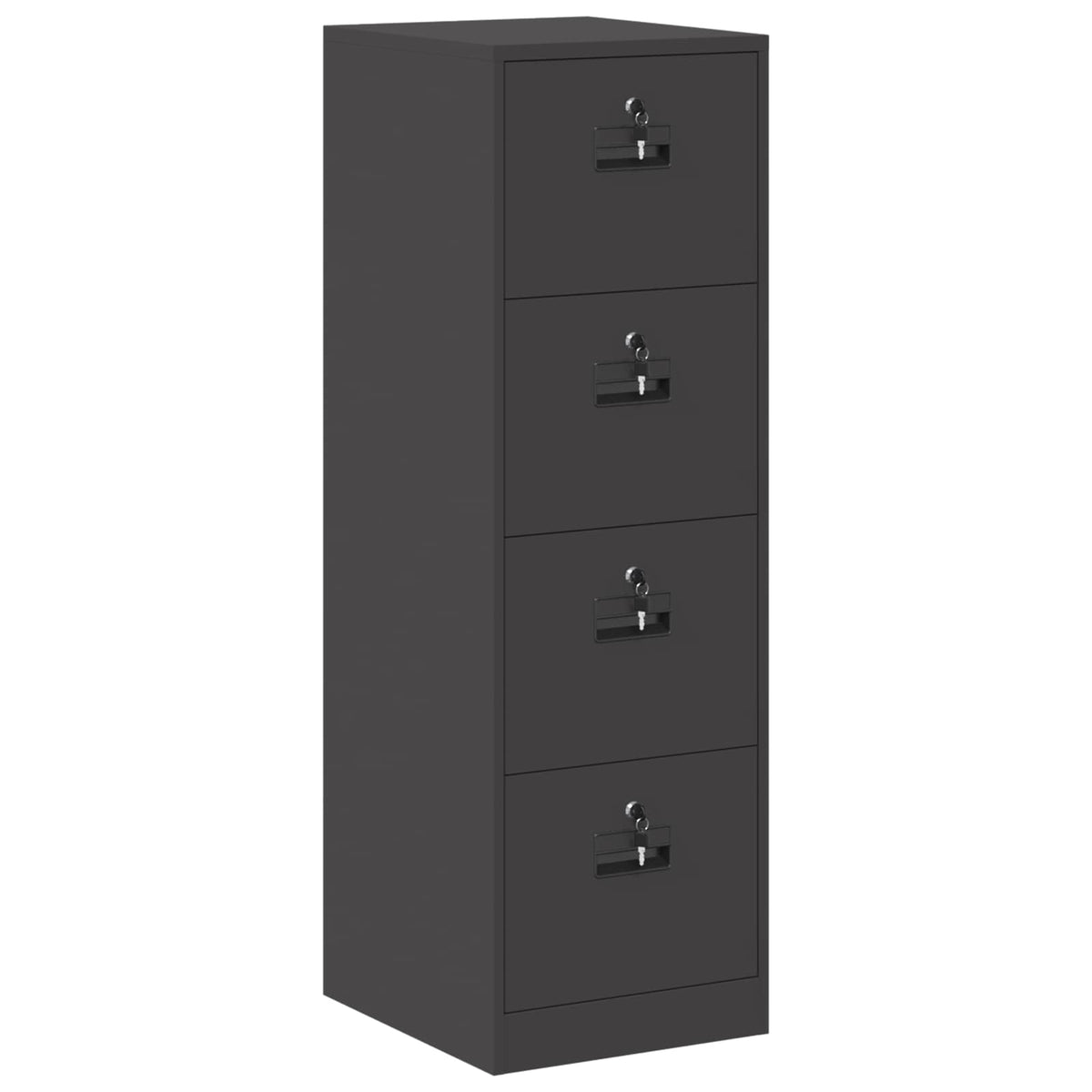 Kabinet za datoteke s ladicama 2 pcs Crna 44 x 50 x 139 cm