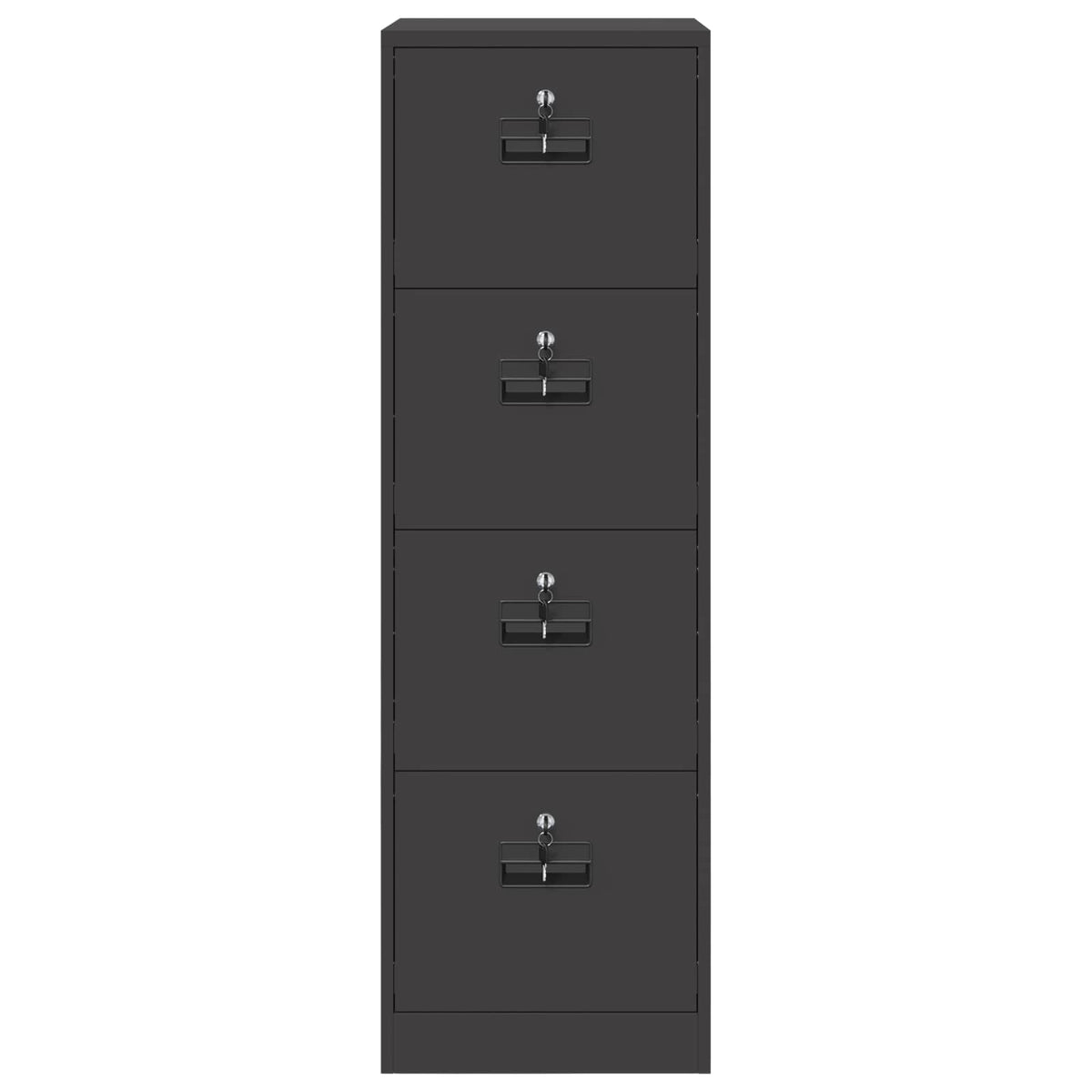 Kabinet za datoteke s ladicama 2 pcs Crna 44 x 50 x 139 cm
