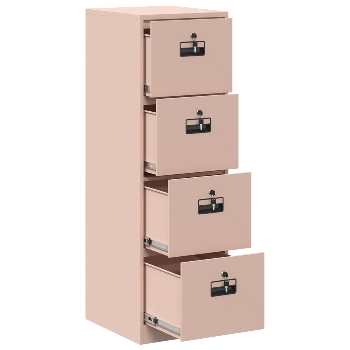 Kabinet za datoteke s ladicama 2 pcs Ružičasta 44 x 50 x 139 cm