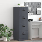Kabinet za datoteke s ladicama 2 pcs Antracit 44 x 50 x 139 cm