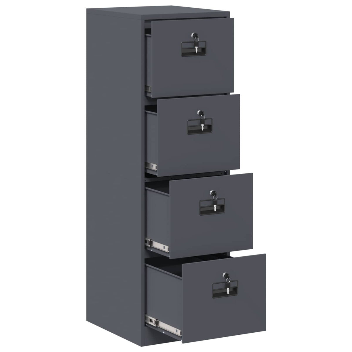 Kabinet za datoteke s ladicama 2 pcs Antracit 44 x 50 x 139 cm