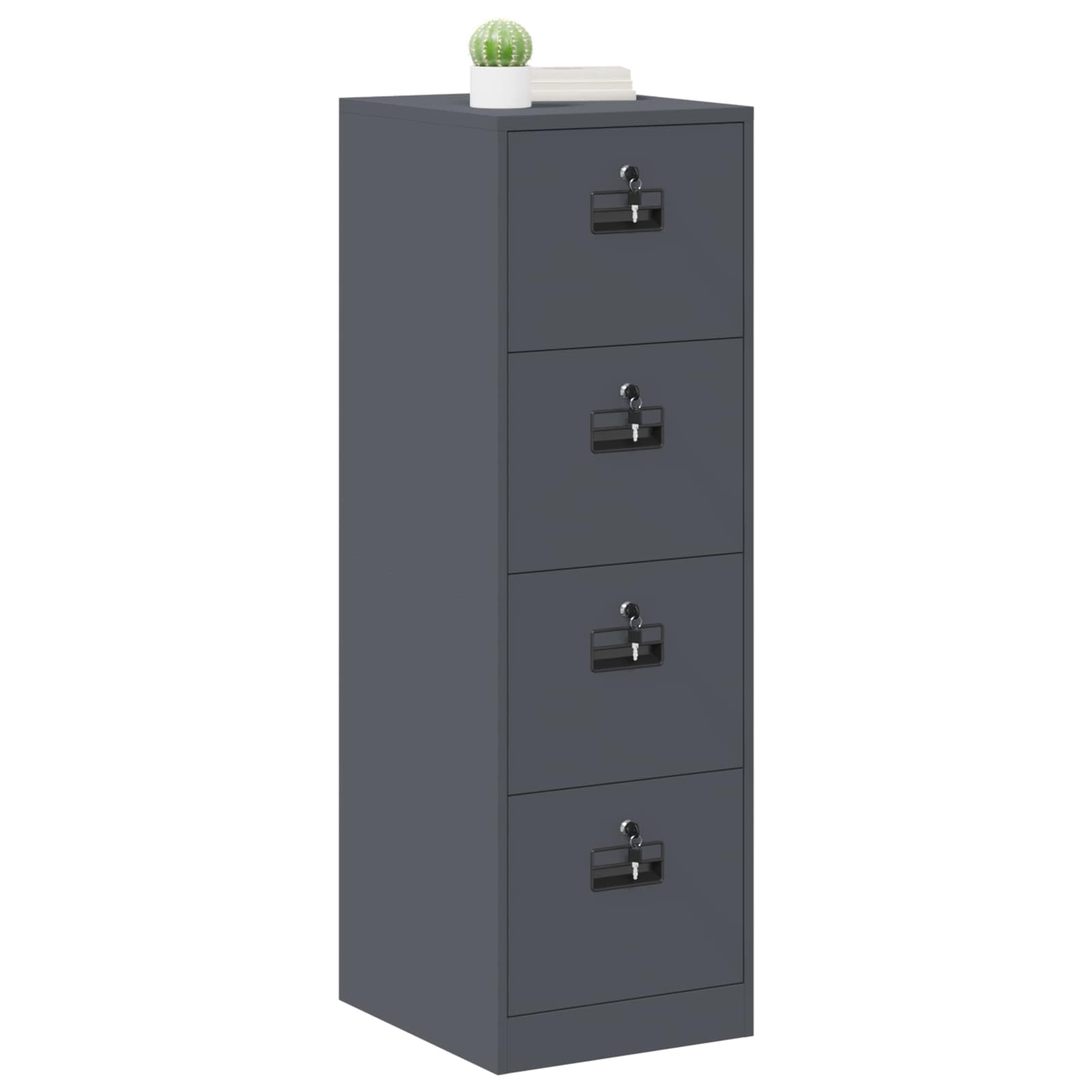 Kabinet za datoteke s ladicama 2 pcs Antracit 44 x 50 x 139 cm