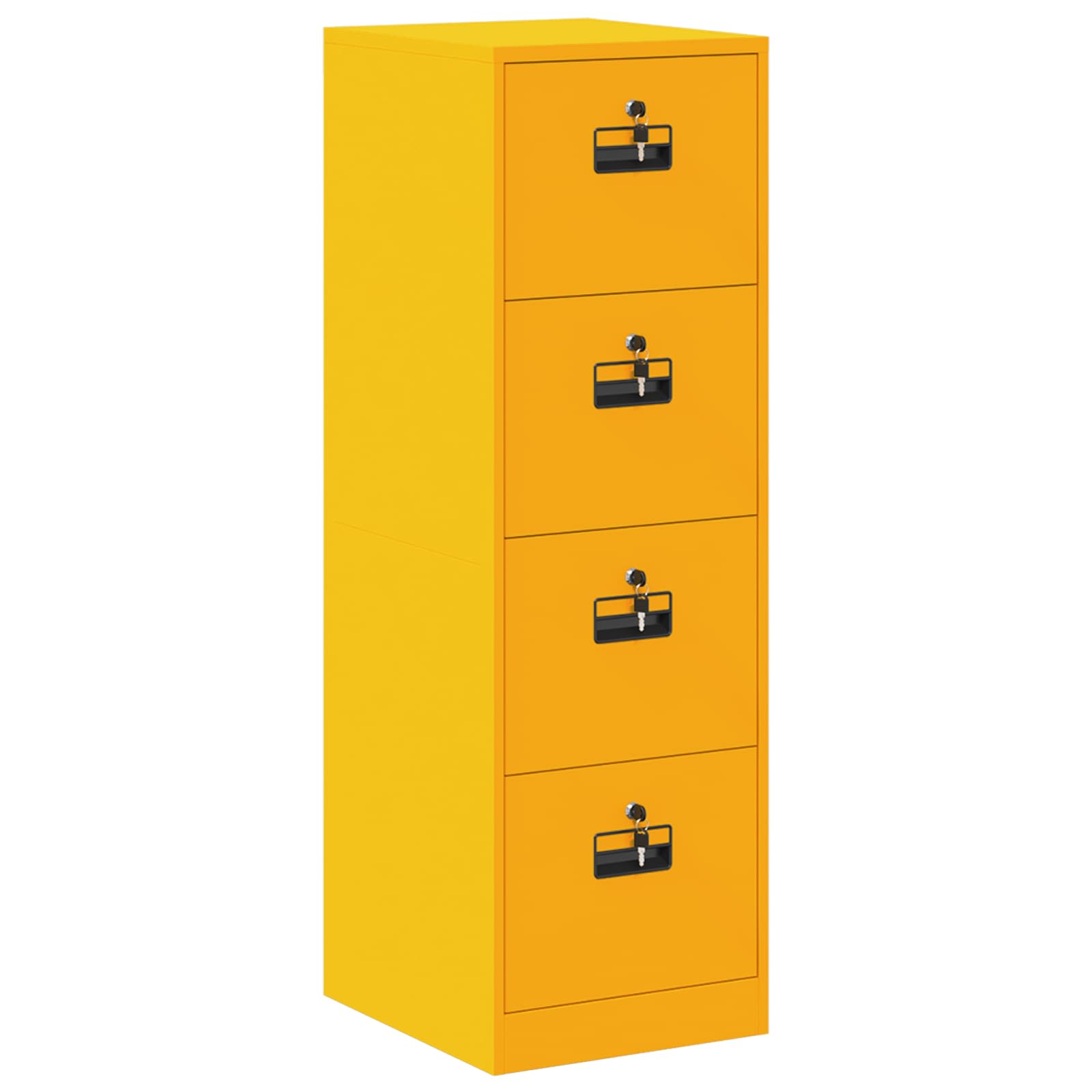 Kabinet za datoteke s ladicama 2 pcs Žuta 44 x 50 x 139 cm