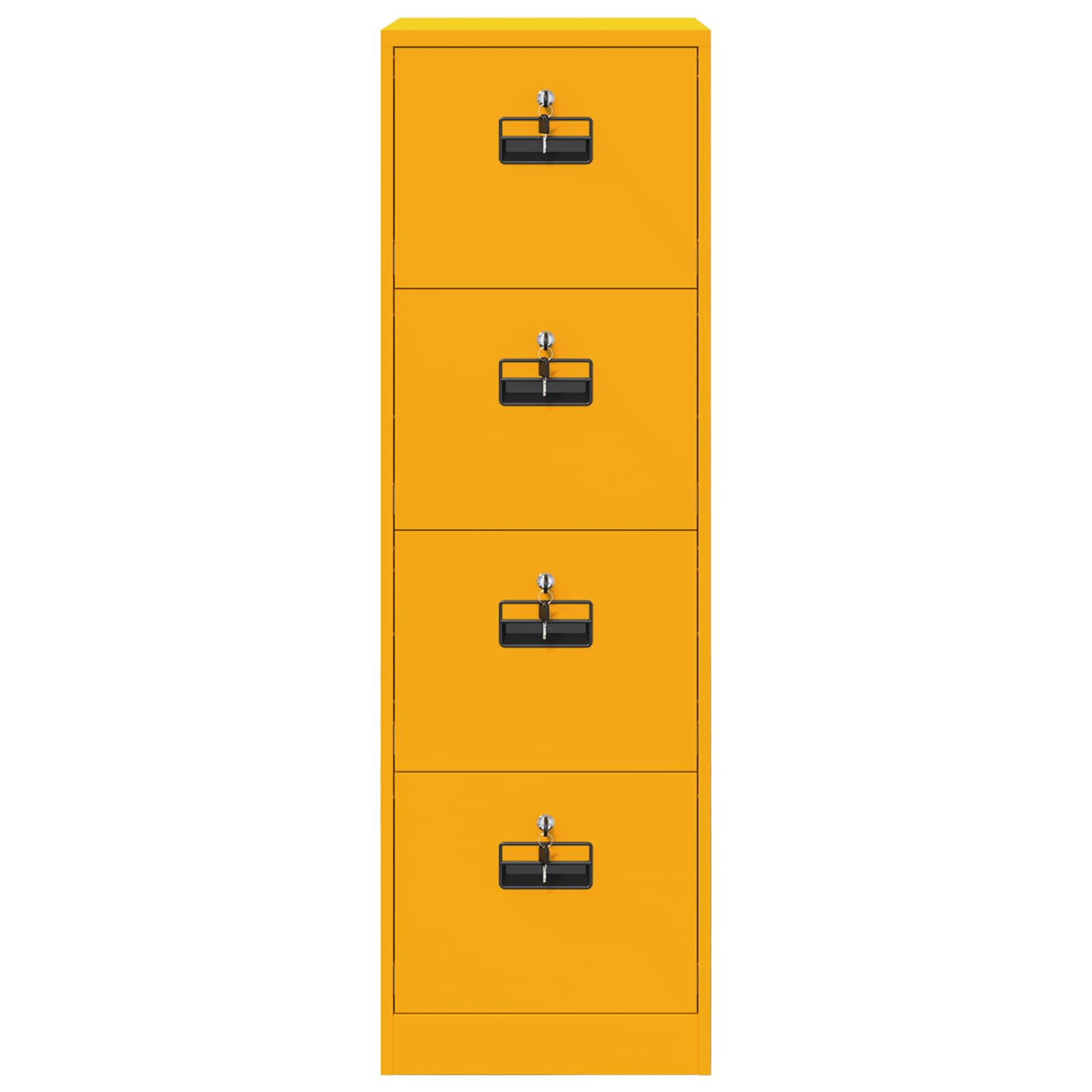 Kabinet za datoteke s ladicama 2 pcs Žuta 44 x 50 x 139 cm