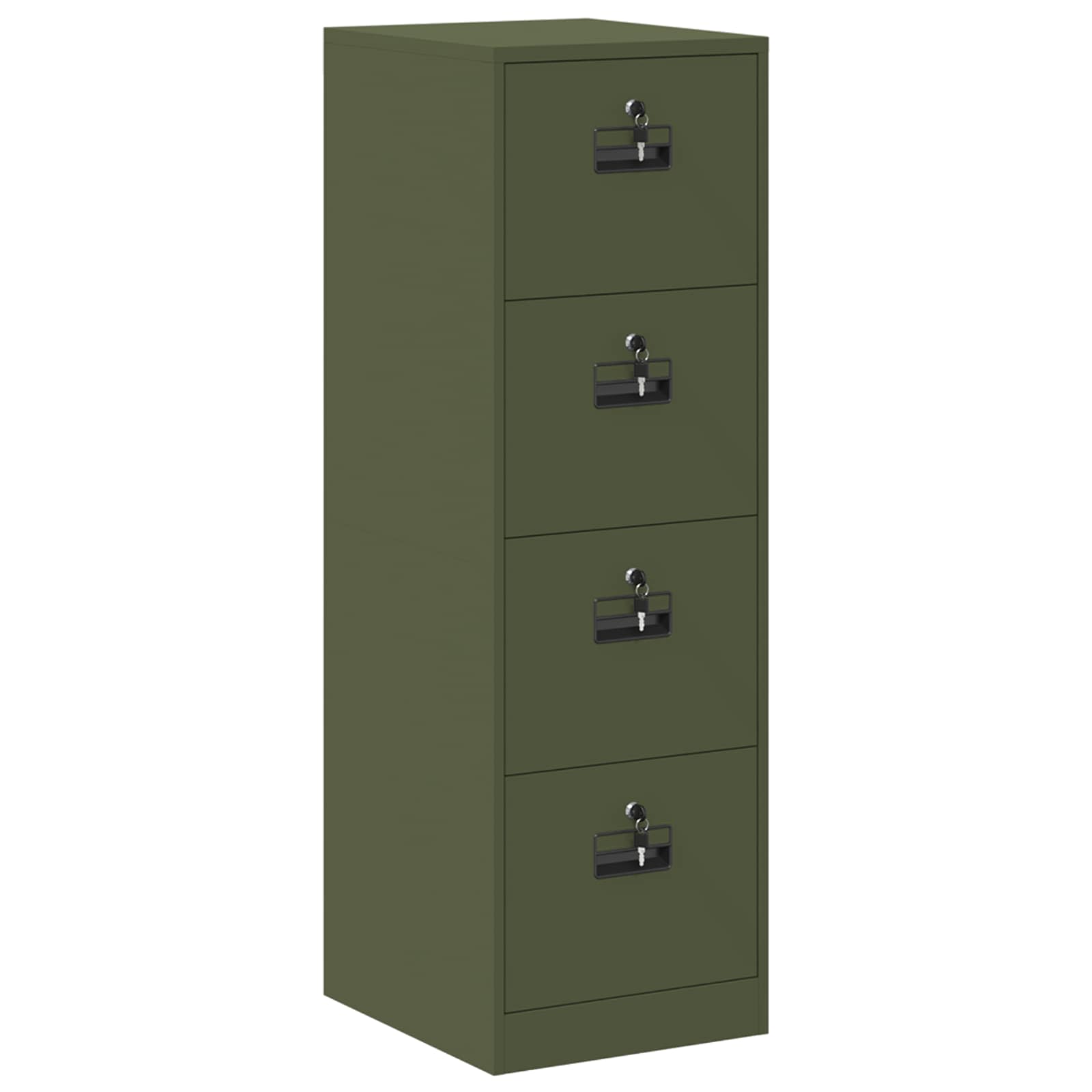 Kabinet za datoteke 2 pcs Maslinasto zelena 44 x 50 x 139 cm