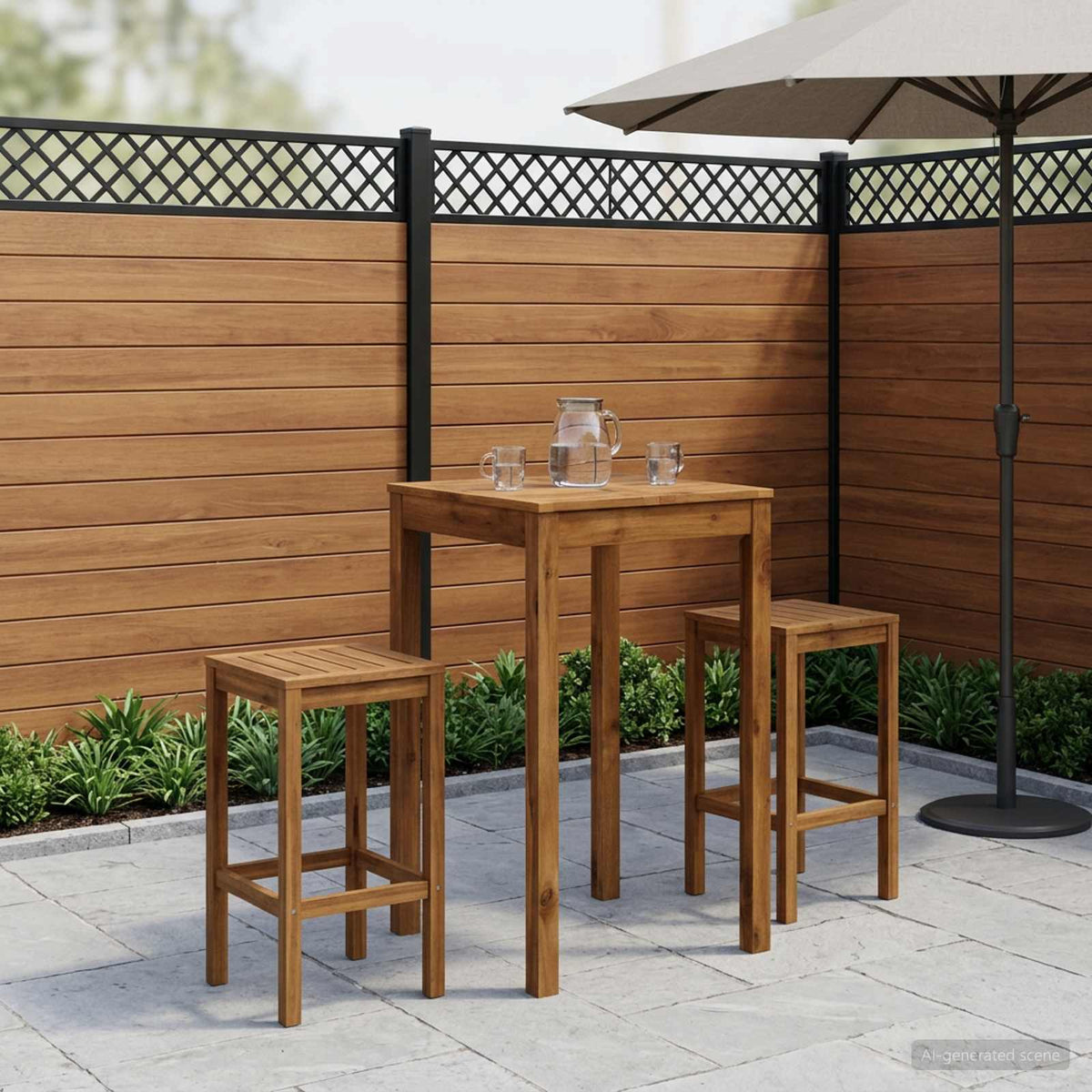 Stol za bar u vrtu Prirodna 60 x 60,5 x 105 cm