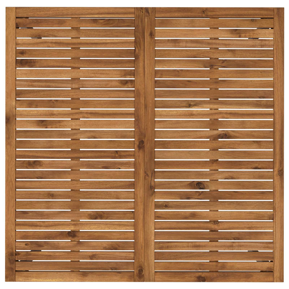 Stol za večeru u vrtu Prirodna i bijela 110 x 108,5 x 75 cm
