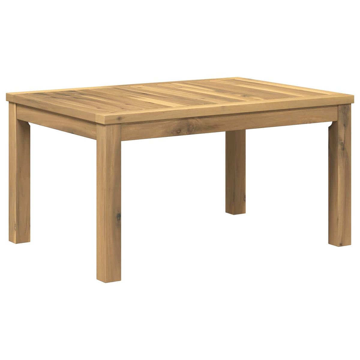 Stolić za kavu Bijela 50 x 68,5 x 36 cm Čvrsto drvo akacije