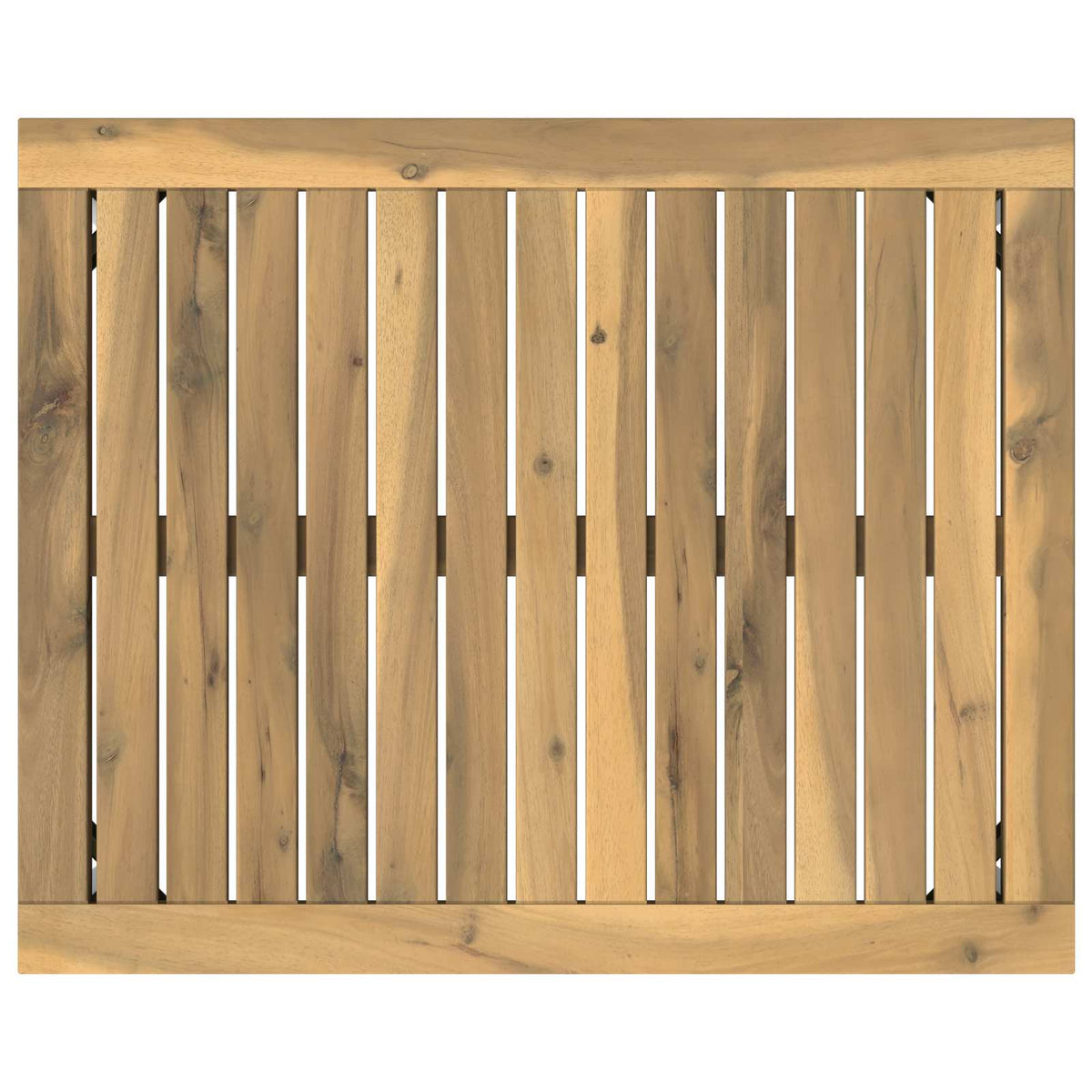 Stolić za kavu Bijela 49 x 60,5 x 36 cm Čvrsto drvo akacije