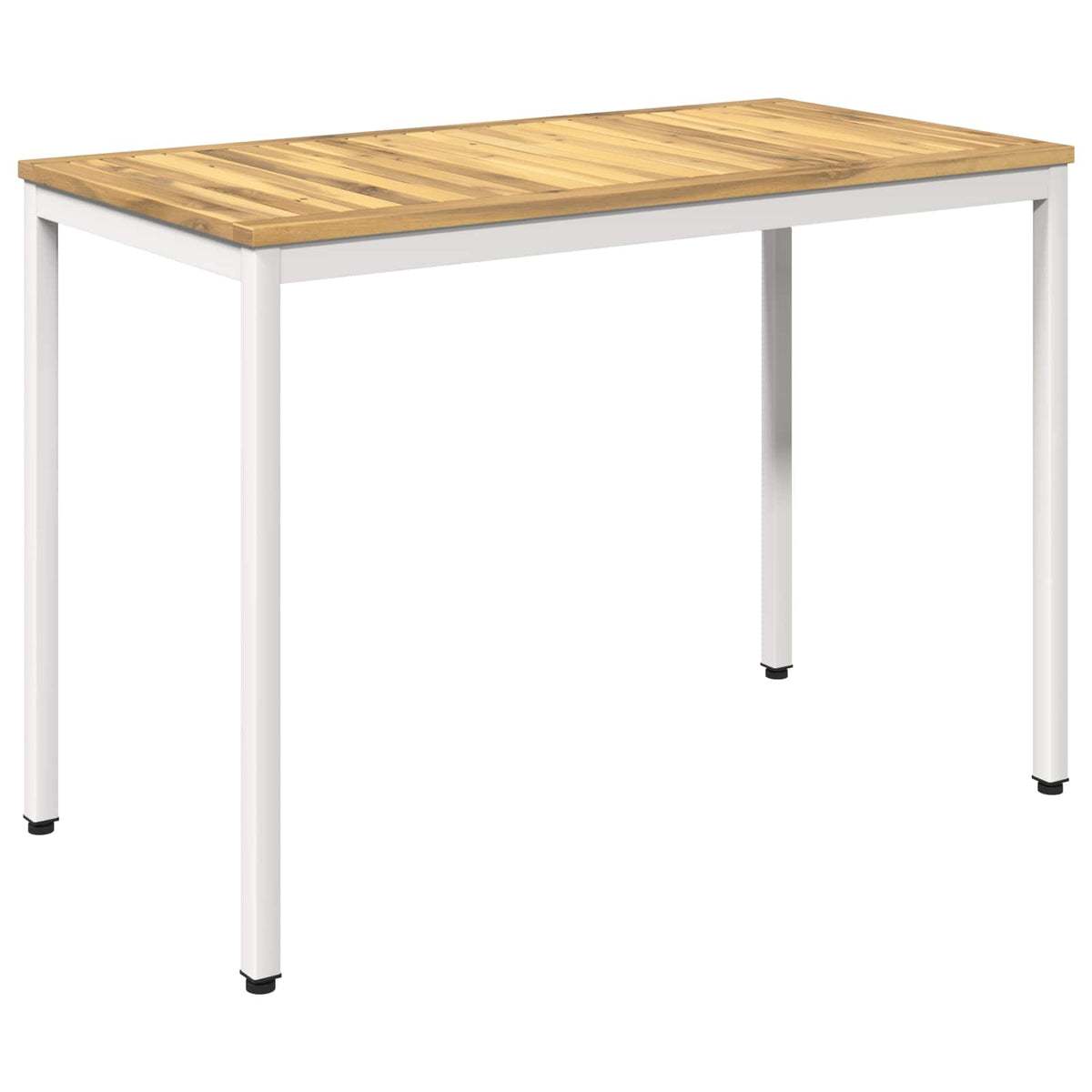 Stol za večeru u vrtu Bijela 108,5 x 55 x 75 cm
