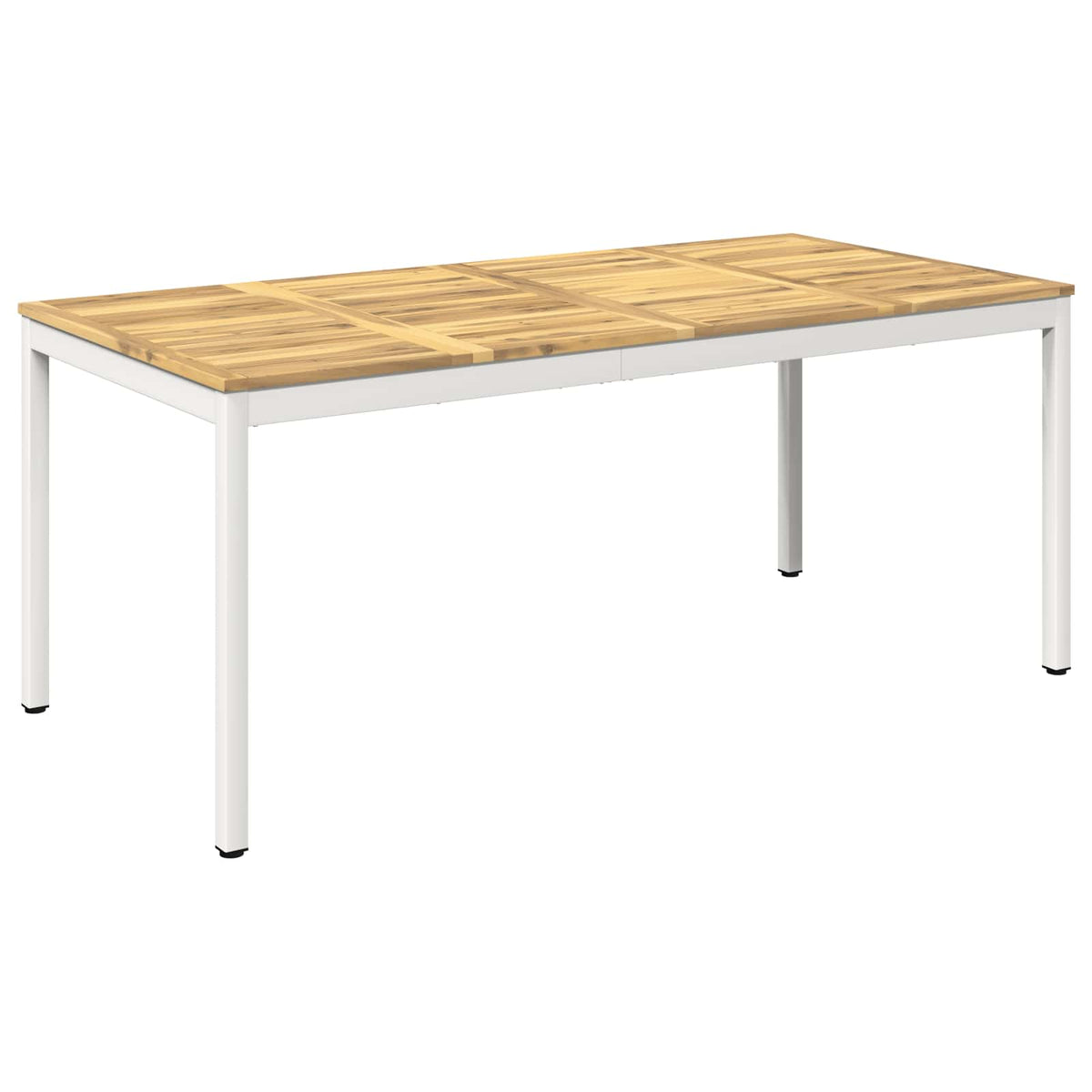 Stol za večeru u vrtu Bijela 147 x 88,5 x 75 cm